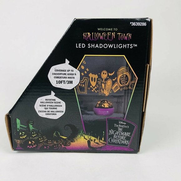 Disney Nightmare Before Xmas Halloween LED Shadow Lights Projector Gemmy 2021 - Picture 5 of 10